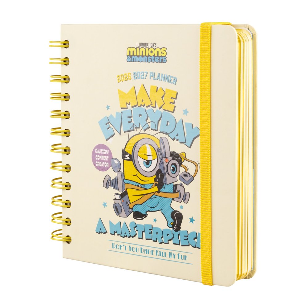 Grupo Erik Minions - 2026/2027 Day Per Page M 11 Months Academic Schulplaner - Mehrfarben